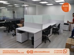 islas de trabajo mobiliario para oficina